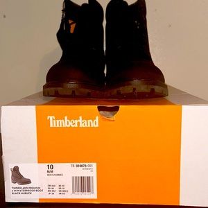 Timberland Premium 6inch waterproof boot black nubuck Men’s size 10 m/m